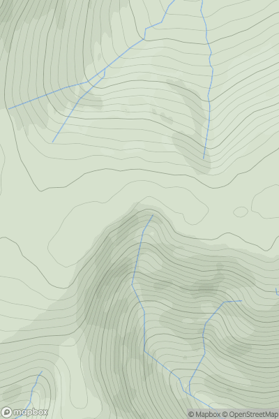 Thumbnail image for Aonach Dubh [Applecross to Achnasheen] showing contour plot for surrounding peak